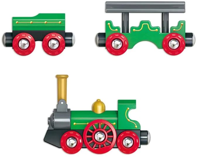 Houten stoomtrein met inklapschoorsteen - Hape - vanaf 24 maanden