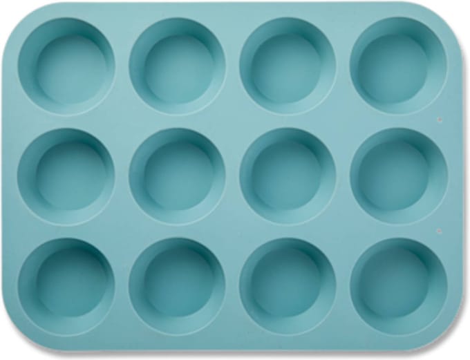 Blokker Muffin Bakvorm - Siliconen - 12 Stuks - Blauw