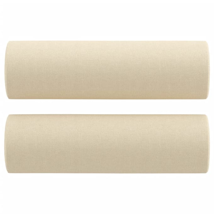 vidaXL - Sierkussens - 2 - st - 15x50 - cm - stof - crèmekleurig