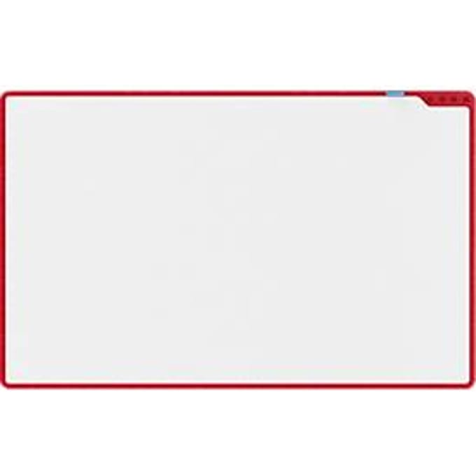 PLAYROOM whiteboard PLAYBOARD, e3-geëmailleerd staal, wit, gerecycled PET frame rood, B 750 x H 1180 mm