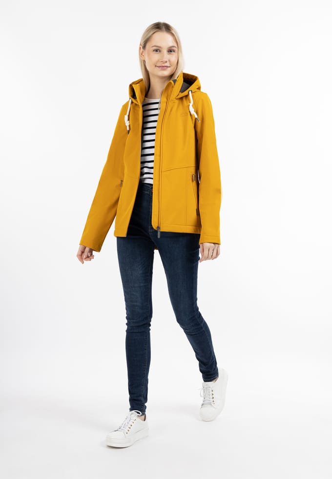 ICEBOUND softshell jas Dames mosterd