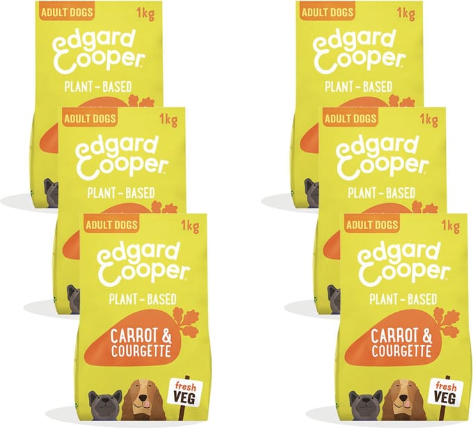 Edgard & Cooper Plantbased Adult Wortel&Courgette - Hondenvoer - 6 x 1 kg