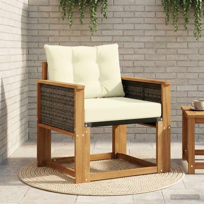 vidaXL - Buiten - Midden - Sofa - Massief - Acacia - Hout - Naturel