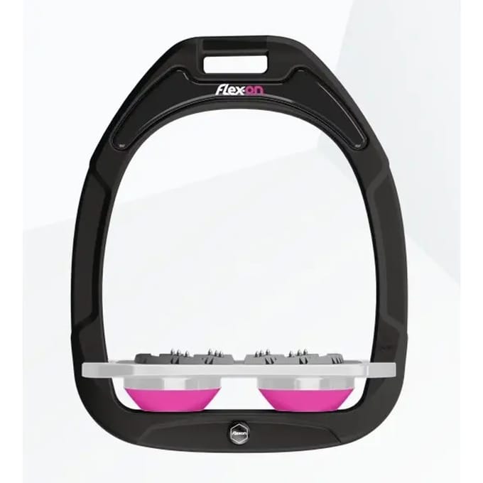 Platte Ultra Grip Zwart/Grijs/Roze Beugels Flex-On Green Composite