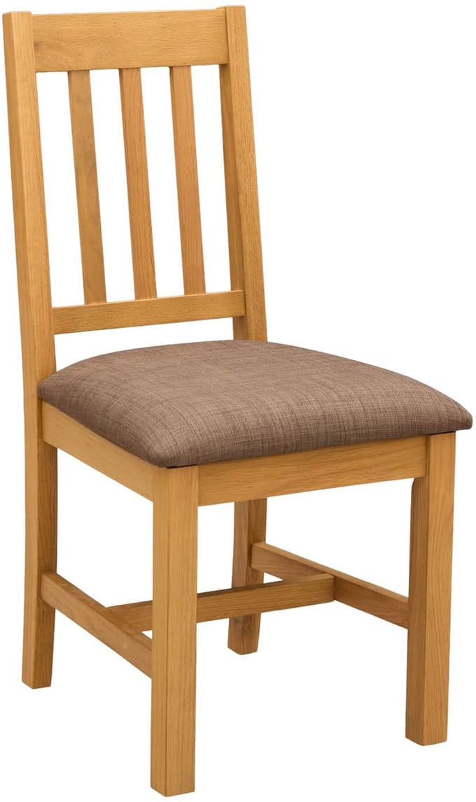 vidaXL - Eetkamerstoel - VENLO - 2 - st - Massief - Eikenhout - 45 - x - 53 - x - 92 - cm