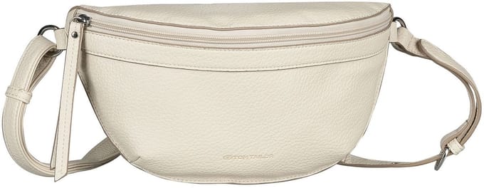 TOM TAILOR gordeltas Lina Belt Bag Creme White crème