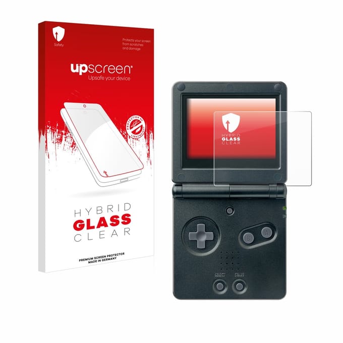 upscreen - Screenprotector voor Nintendo Gameboy Advance GBA SP - Folie Beschermfolie Beschermglas transparant