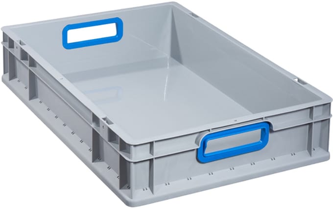 Allit Transportstapelbak open handgreep blauw 600 x 400 x 170 mm - 456765