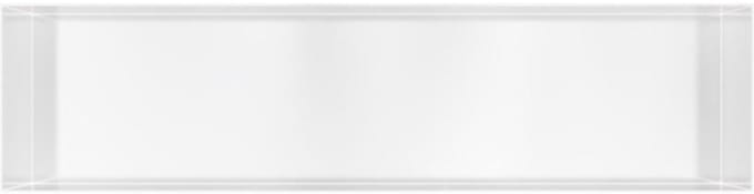 Hotbath &More Inbouwnis - 30 x 120 cm - Frameless - Mat Wit
