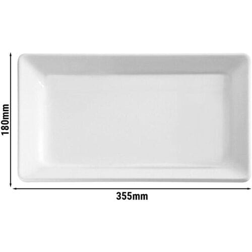 GGM Gastro (6 Stück) Tablett - PURE - Melamin - 355x180mm - Höhe: 30mm