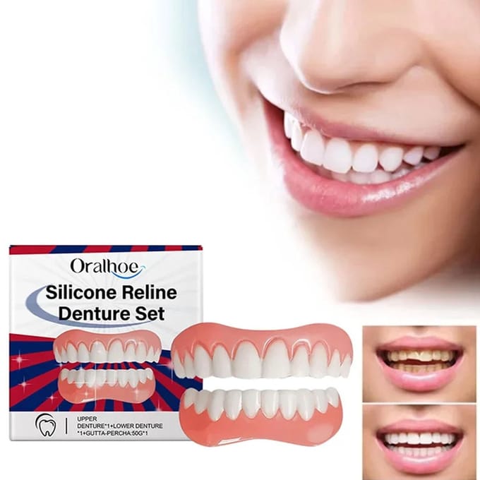 Tanden & Kunstgebit Reline Kit – Opvul Strips + Lijm – Spleten & Pasvorm