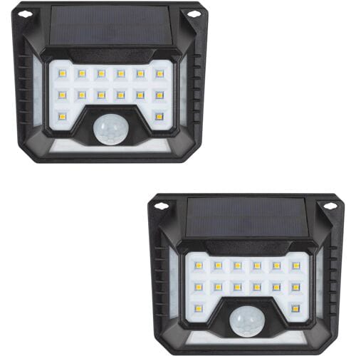 KS Verlichting 2 x Buitenlamp Zonne Energie Solys S Solar Sensor Wandlamp Buiten Set