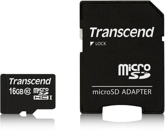 Transcend Premium microSDHC-kaart Retail 16 GB Class 10, UHS-I Incl. SD-adapter