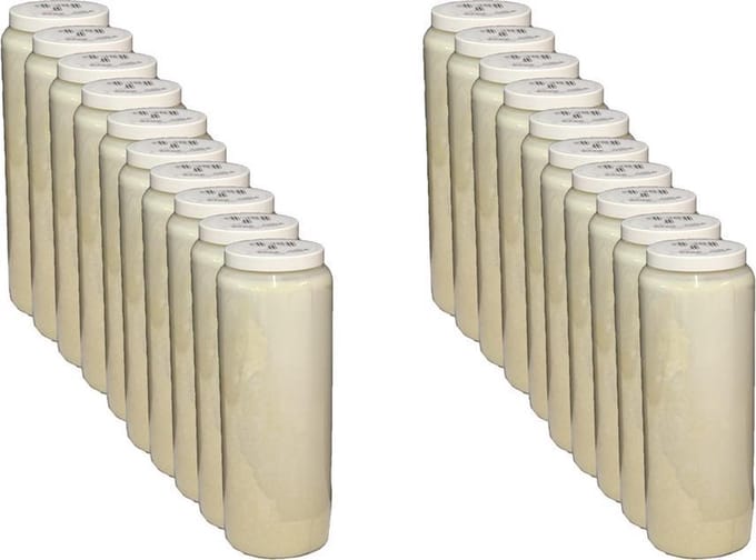 Max-candle van Spaas - 9-dagenbranders - 20 stuks - Wit