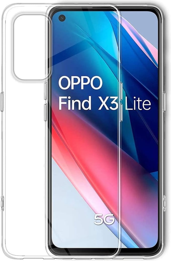 Hoesje voor Oppo Find X3 Lite backcover Shockproof siliconen Transparant