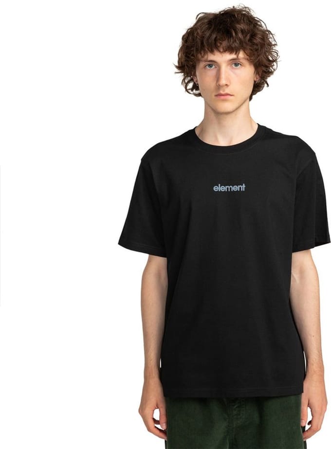Element Simple Logo T-shirt Met Korte Mouwen Zwart M Man