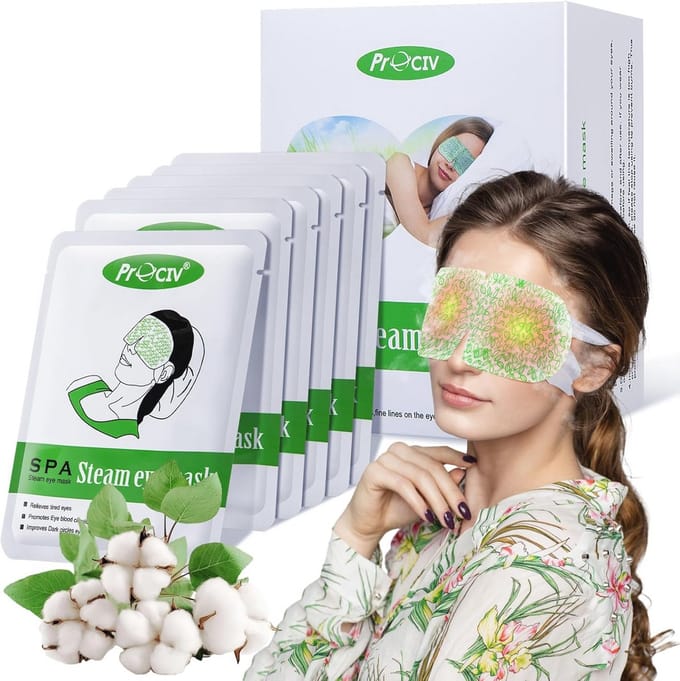 Stoom Oogmasker - Warm Kompres voor Droge Ogen en Ontspanning