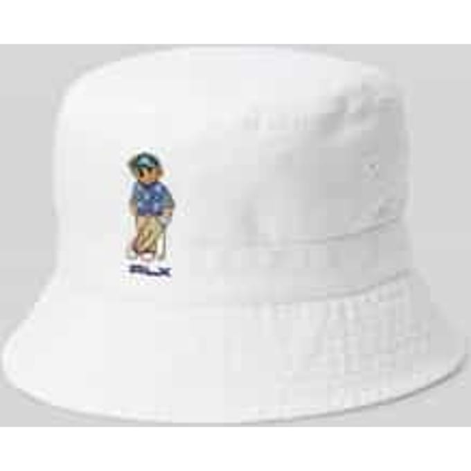 Hoed met polo bear-stitching