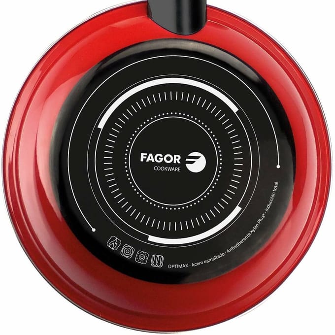 Pan FAGOR Optimax Rood Geëmailleerd Staal (Ø 20 cm)