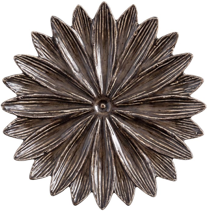 Clayre & Eef Decoratie schaal Bloem Bruin Keramiek