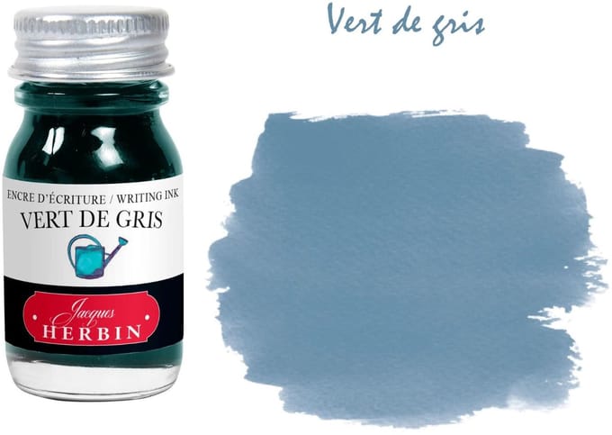 Jacques Herbin Vulpen Inkt - Vert de Gris - Grijs - Groen - 10 ml