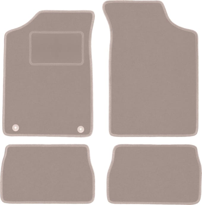 Beige veloursmatten voor: Peugeot 106 hatchback (1991-2003)