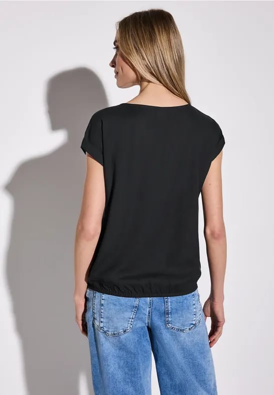 Blouse in effen kleur
