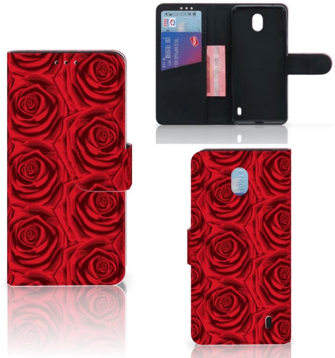 Nokia 1 Plus Hoesje Red Roses