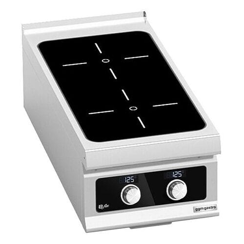 GGM Gastro Induktionsherd - 10 kW - 2 Kochfelder - Bflex Digital