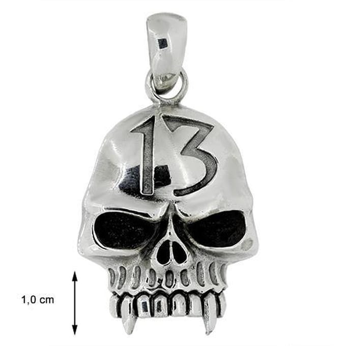 Blinx Jewels Zilveren Hanger Doodskop 13