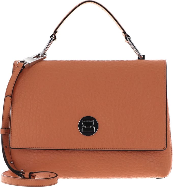COCCINELLE Leren Schoudertas Liya Elk Handbag Large Almond Bruine