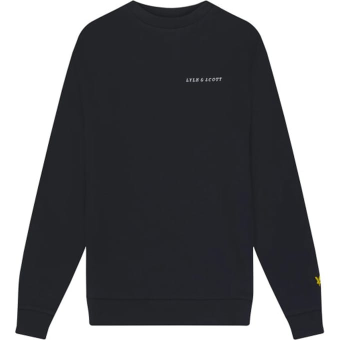 Lyle & Scott winter sweater jongens - Navy blauw - Script