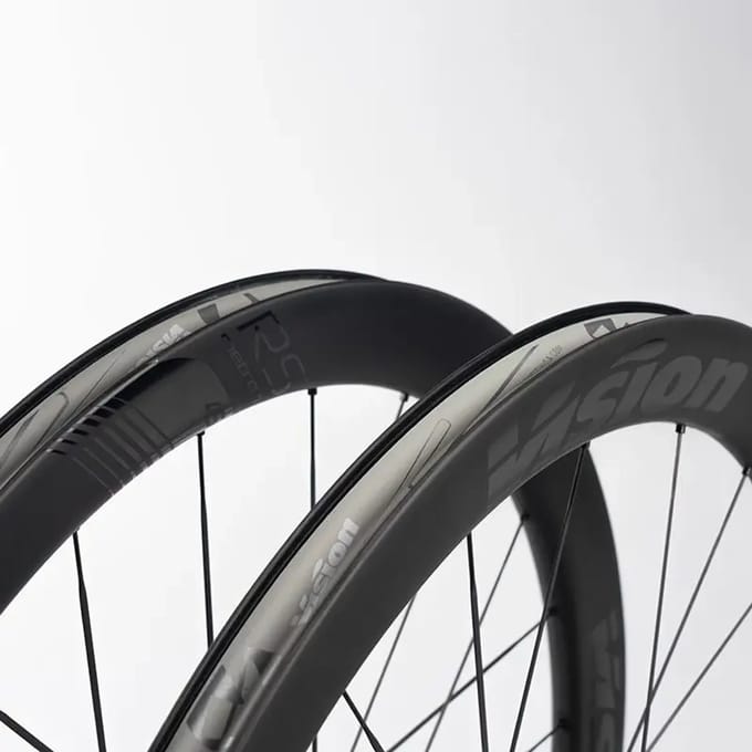 Wielset van Vision Metron 45 RS SL Silver Edition Sram