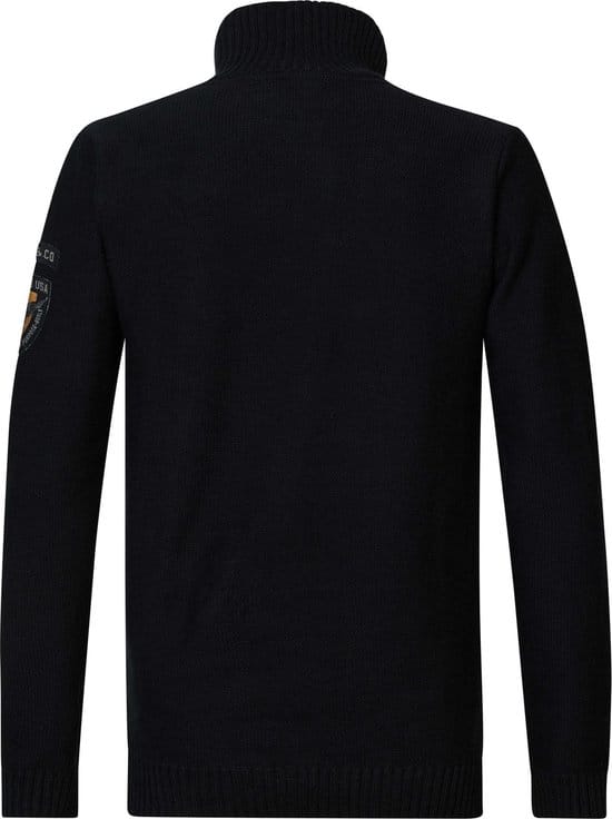 Petrol Industries - Heren Fijngebreide Pullover - Zwart - Maat XL