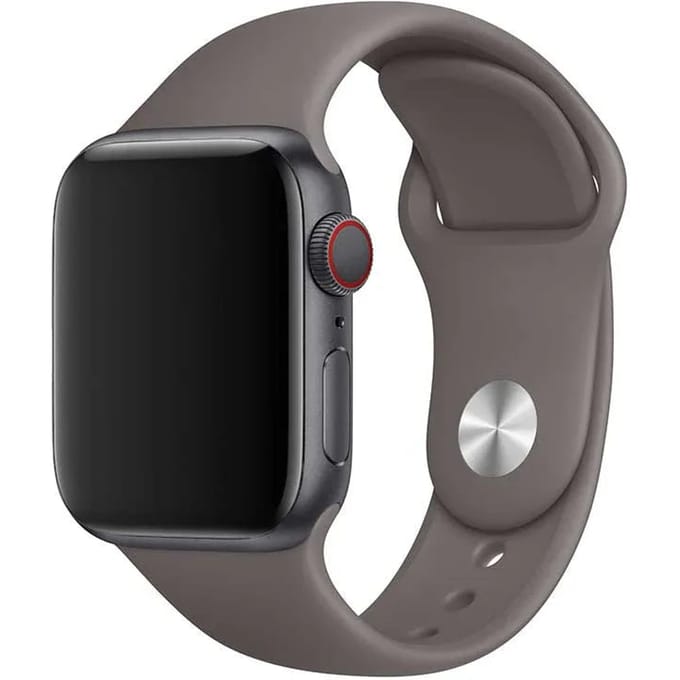 2+1 | Apple Watch Bandje - Siliconen - Kust Grijs