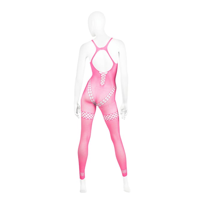 Bodystocking Pink Lipstick Roze (Queen size)