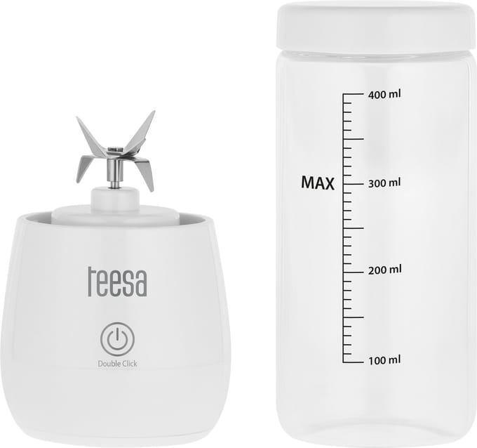 Teesa TSA3543 - Draagbare Blender - 100W - Borosilicaatglas - BPA-vrij