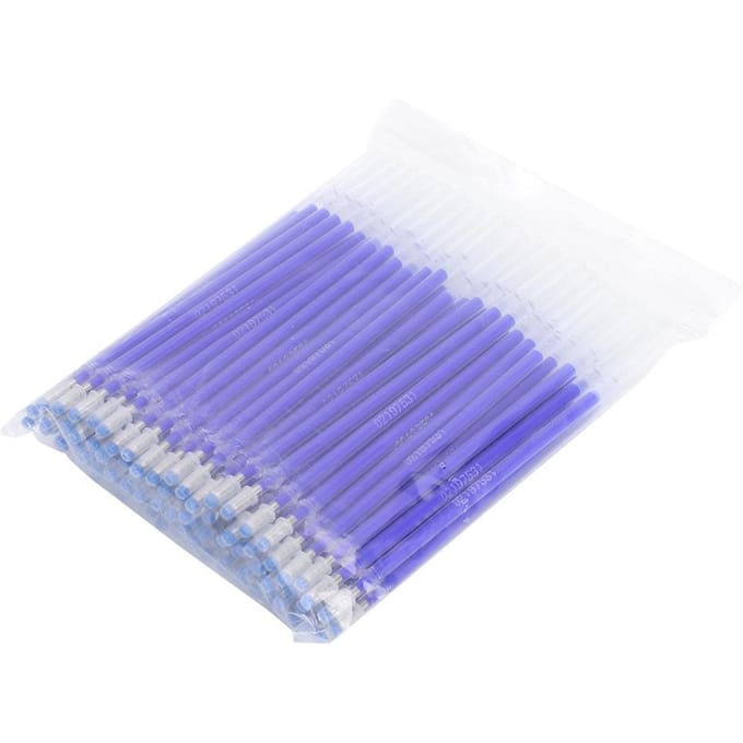 100 stuks blauwe navullingen voor hittebestendige verdwijnende pennen, uitwisbare markers, accessoires voor kleermakerswerk blue