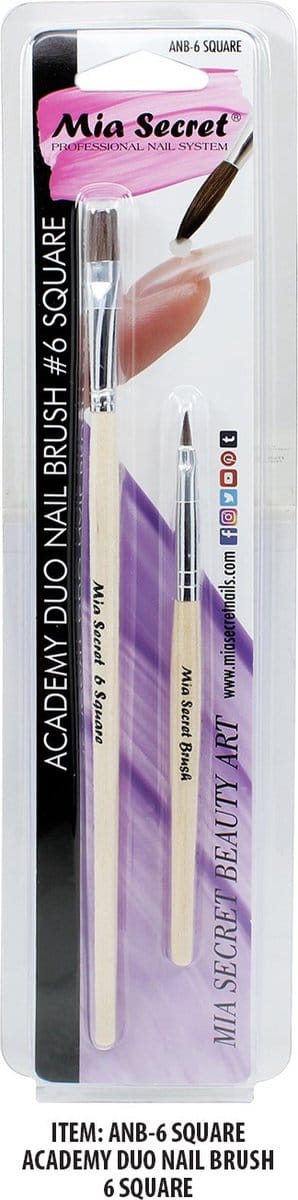 Academy Duo Acryl Penseel #6 Square