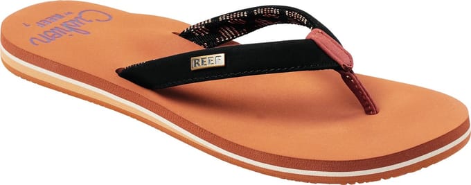 Reef Cushion Sands Dames Slippers - Zwart/Bruin - Maat 42,5
