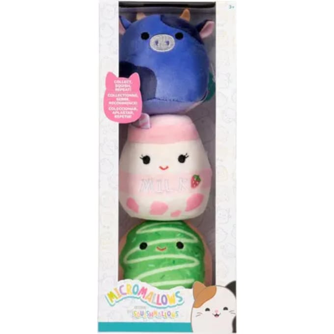 Squishmallows Micromallows 3-Pack Ingred, Amelie, Daisuke Poppetjes en figuren