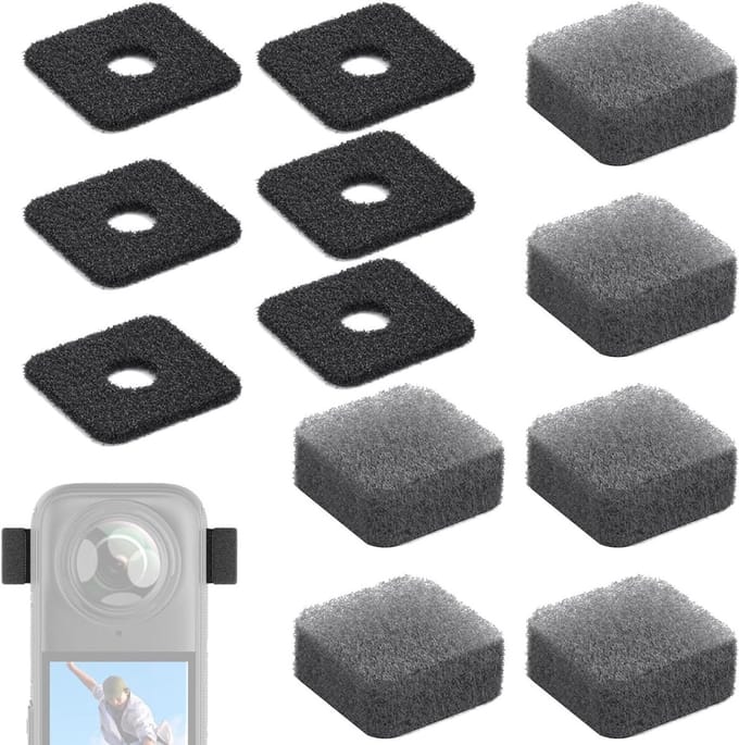 Set van 6 Microfoons met Windfilter en Accessoires voor Geluidsopname, Ideaal voor Buiten en Windruis Vermindering