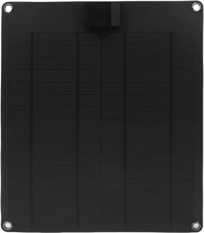 Zonnepaneel Oplader - Druppellader Solar - 12V Batterij Onderhoud - Ingebouwde Controller - 30 Watt - Zwart