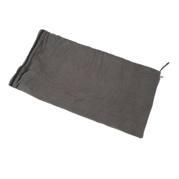 Sac de Couchage Polaire Pliable Doublure de Couchage Portable Polaire Zippé Doublures de Sac de Couchage pour gray