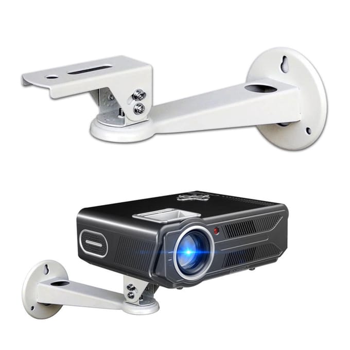 Projector Muurbeugel 360 Graden Draaibaar Aluminiumlegering Schokbestendig Mini Projector Hanger voor white