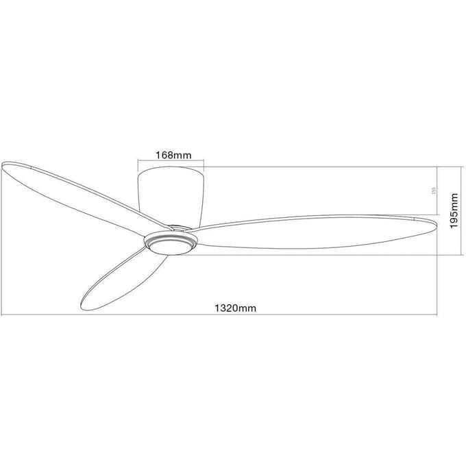 Beacon Lighting Beacon plafondventilator Airfusion Radar zwart 132 cm stil
