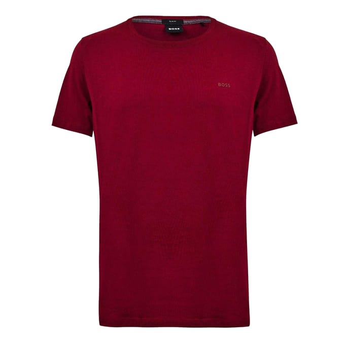 Boss Heren Tessler 33 Regular T-Shirt (Donkerrood)