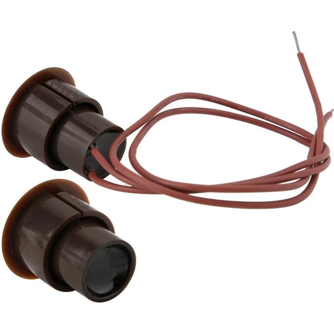 Alarme Magnétique Type NC Filaire Détecteur de Contact de Porte Fenêtre Interrupteur Reed black