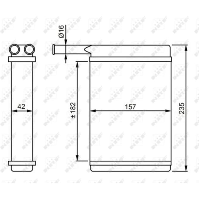 Warmtewisselaar, interieur verwarming NRF 52221