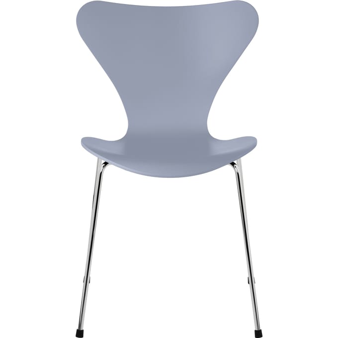 Fritz Hansen Serie 7 3107 Stoel - lak - lavendel blauw - verchroomd